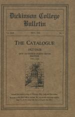 Catalogue of Dickinson College, Annual Session, 1927-28
