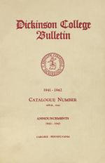Dickinson College Bulletin, Annual Session, 1941-42