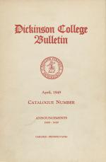 Dickinson College Bulletin, Annual Session, 1949-50