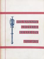 Dickinson College Bulletin, Annual Catalogue Issue, 1969-70