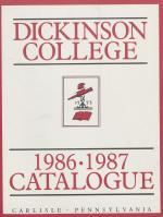Dickinson College Bulletin, Annual Catalogue Issue, 1986-87