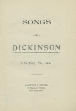 "Songs of Dickinson," edited by Horatio Collins King