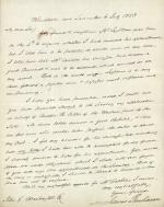 Letter from James Buchanan to Peter Washington