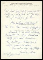 Postcard from Marianne Moore to “Don”
