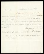 Letter from James Buchanan to Garret Wall 