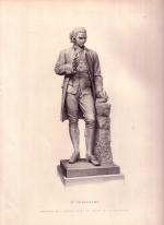 Engraving of Joseph Priestley Statue