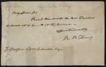 Note from Roger B. Taney to J. Mason Campbell