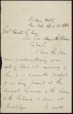Letter from Francis Fessenden to Horatio Collins King