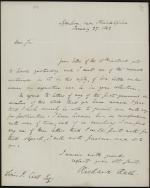 Letter from Richard Rush to Lewis Cist