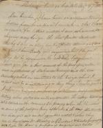 Letter from Cyrus Trimble to John Trimble