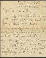 Letter from Edwin Willoughby to Mrs. Spears