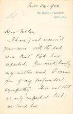 Letter from George Mead to Esther Windust