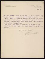 Letter from Alfred Sinnett to Esther Windust