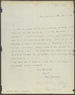 Letter from George Chambers to Levi Woodbury
