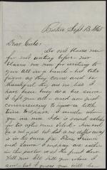Letter from Ned Hastings to His Sisters