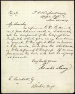 Letter from Horatio King to Ginery Twichell