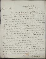 Letter from William Wilkins to William Biddle