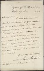 Letter from James Buchanan to Sir William Molesworth