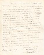 Letter from James Buchanan to Thomas Fitzgerald 