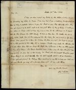 Letter from Charles Nisbet to William Young