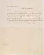 Letter from John Quincy Adams to Richard Sharp