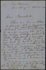 Letter from Spencer Baird to James Marshall