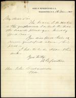 Letter from Andrew Curtin to John Cadwalader