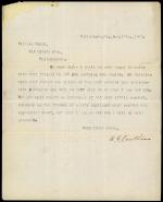 Letter from Andrew Curtin to William Rauch