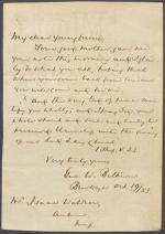 Letter from George Bethune to Isaac Waldron