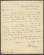 Letter from William Wilkins to Mr. Buckler