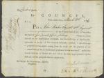 Warrant for Soldier’s Pay from John Dickinson for John Barber