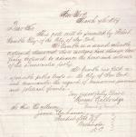 Letter from Hiram Walbridge to James Buchanan