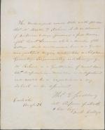 Letter from Thomas Sudler to Unknown Recipient