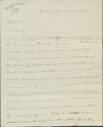 Letter from Roger B. Taney to George Newbold