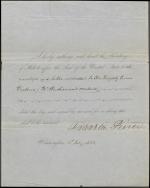 Letter from Franklin Pierce to William Marcy
