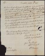 Letter from William Irvine to Thomas Mifflin