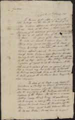 Letter from John Armstrong to William Bingham and William Irvine