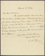 Letter from Roger B. Taney to Mrs. Patterson