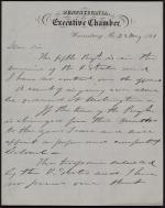 Letter from Andrew Curtin to H. C. Baird