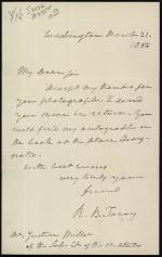 Letter from Roger B. Taney to Samuel F. Miller