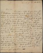 Letter from William Thompson to James Hamilton