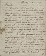 Letter from Timothy Pickering to Charles Hall