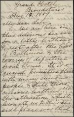 Letter from Harriet Lane Johnston to Lily Macalester