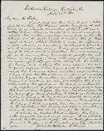 Letter from Charles Himes to William Fisher
