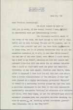 Letter from Allen Tanner to Victoria Glendinning