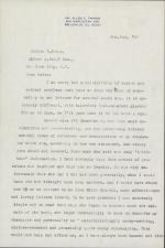 Letter from Allen Tanner to Victoria Glendinning