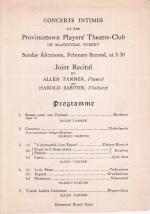 Provincetown Players’ Theatre-Club program