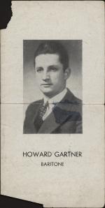 Howard Gartner, Baritone brochure