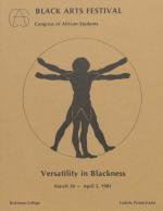 "Versatility in Blackness": Black Arts Festival 1981