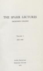 The Spahr Lectures (Vol. 4)